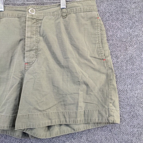 GAP Factory Store Women's Chino Shorts Green Size 12 100% Cotton Slash Pockets - Picture 8 of 12